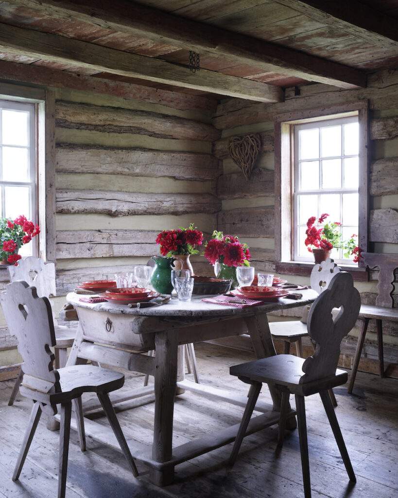Aerin Lauder's Surprising Thanksgiving Tradition in a Hamptons Log Cabin