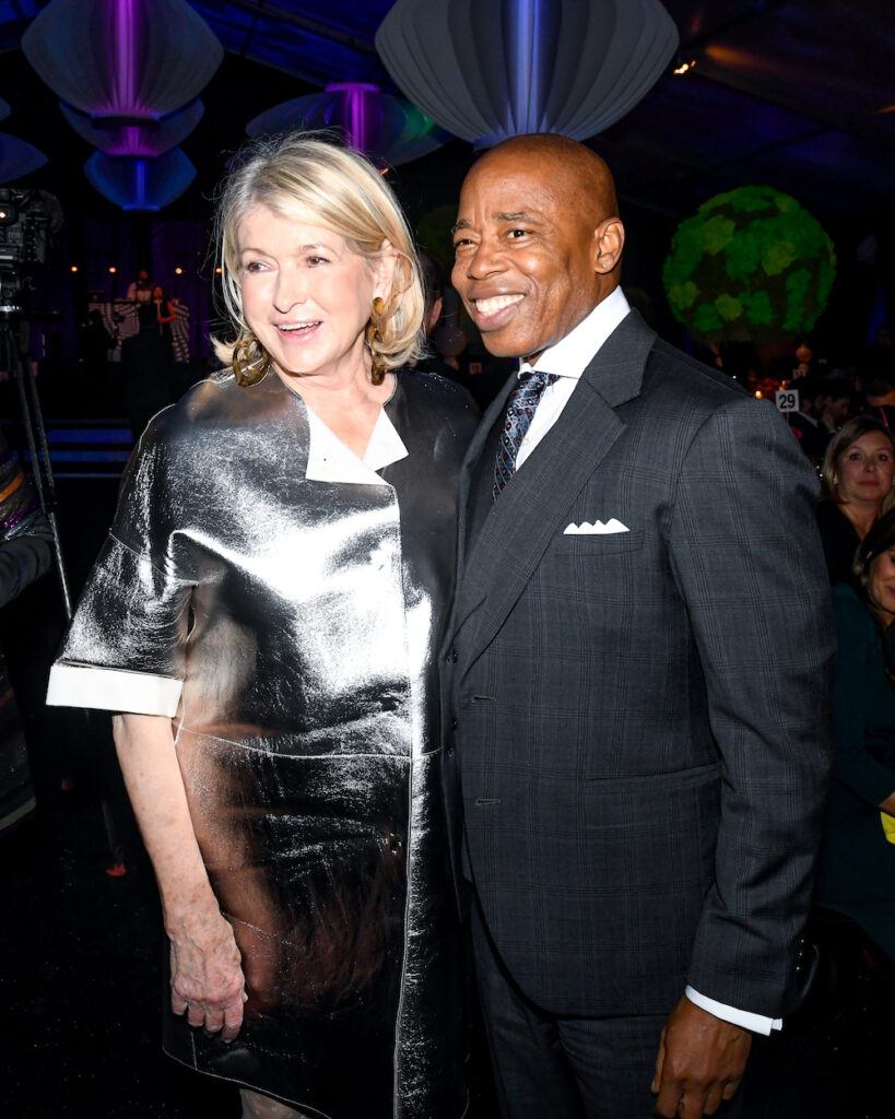 Martha Stewart, Mayor Eric Adams