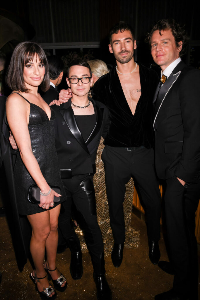 Lea Michele, Cristian Siriano, Kyle Smith, Jonathan Groff