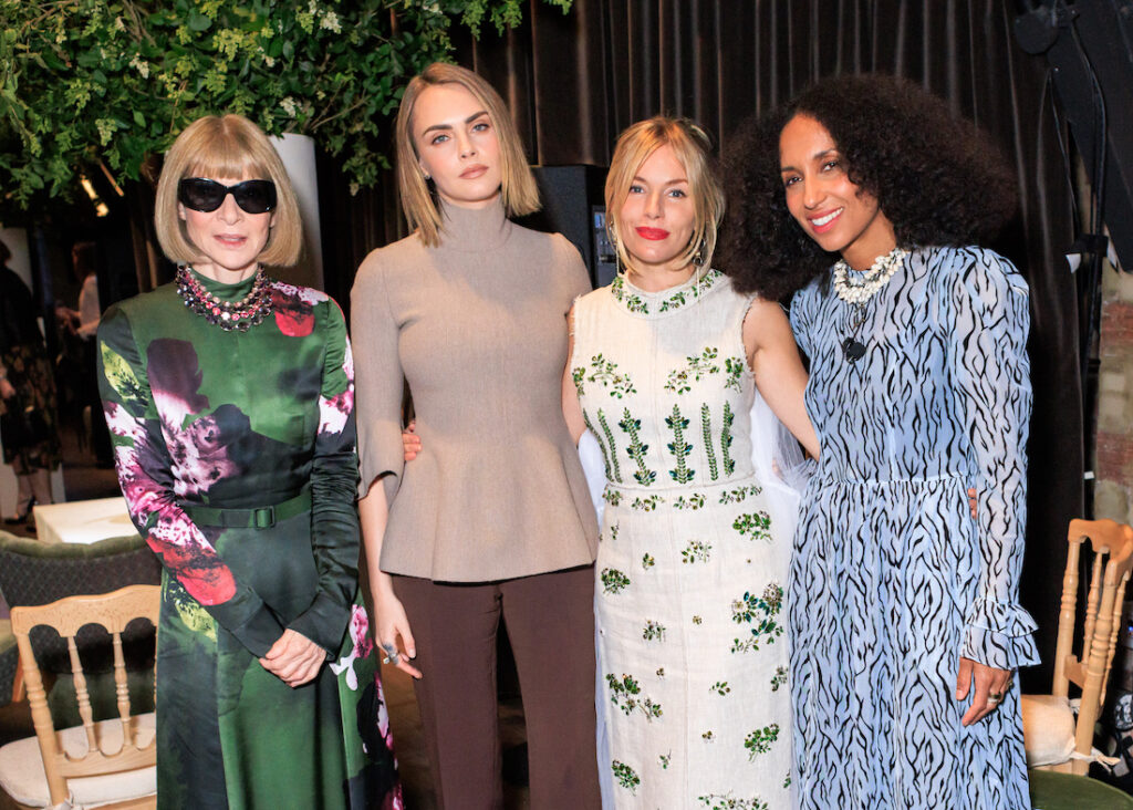 Anna Wintour, Cara Delevingne, Sienna Miller, Chioma Nnadi