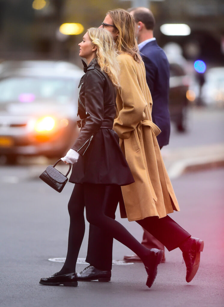 Elsa Hosk Black Leather Prada Boots Street Style Spring Summer