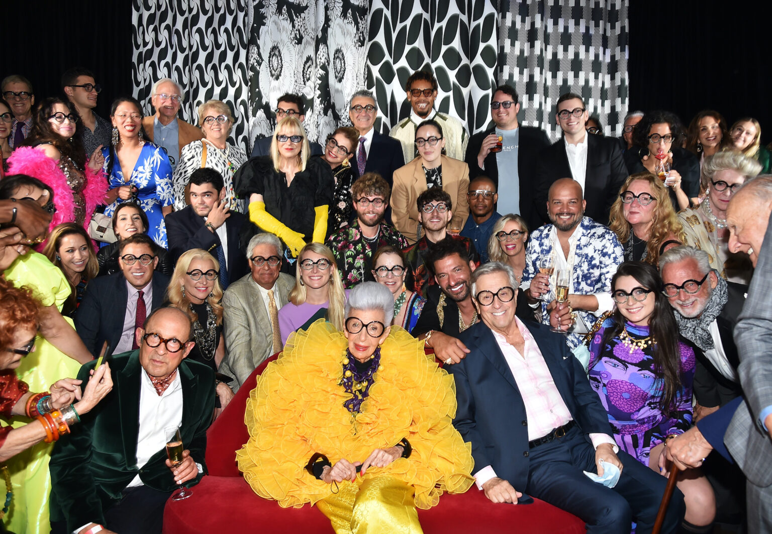 Iris Apfel Celebrates 100th Birthday With her Most Fashionable Friends